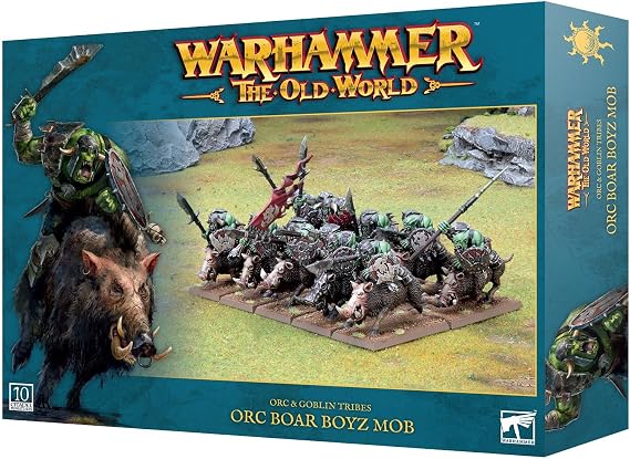 Warhammer Games Workshop The Old World - Orc and Goblin Tribes: Orc Boar Boyz Mob