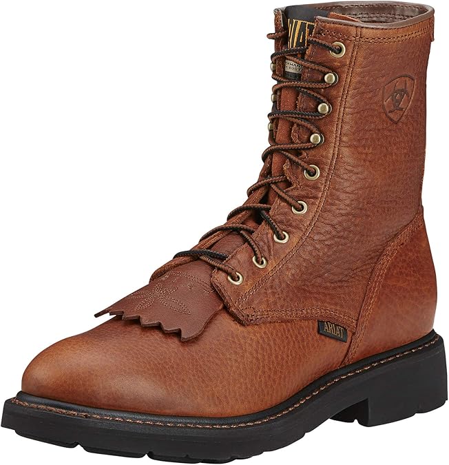 Ariat Cascade 8 Work Boots - Mens Durable Leather Country Work Boot