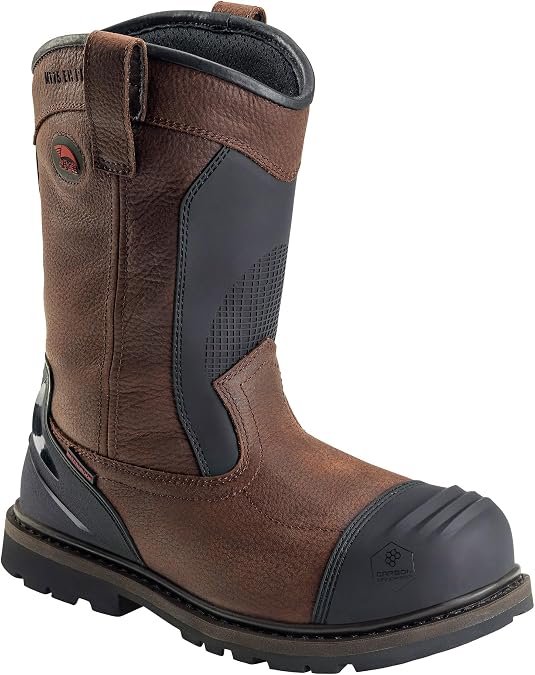 Avenger Hammer Wellington CN Safety Shoes for Men with Internal Metatarsal Guard, Brown