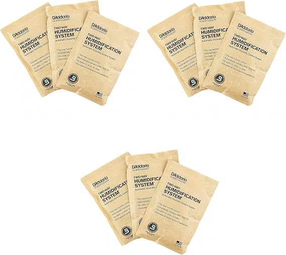 D'Addario Humidipak Standard Replacement 9-Pack Bundle
