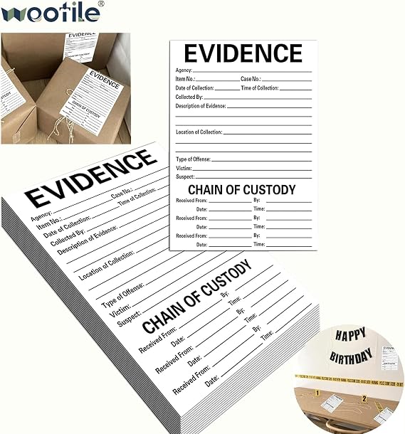 Adhesive Evidence Label Stick on Evidence Stickers Evidence Labels