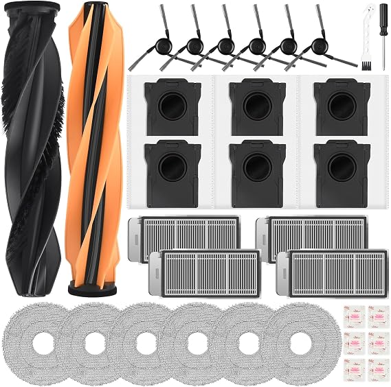32 pieces accessories for Dreame X50 Ultra Complete/L50 Pro Ultra/X50 Master/matrix10 Ultra Robot Vacuum Cleaner L40s Ultra/L40s Pro Ultra/ L40 Ultra Gen 2 for Mova V50 Ultra Complete Robot Vacuum Cleaner