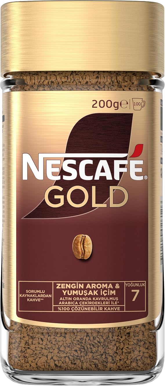 Nescafé Gold Soluble Coffee, Jar, 200 g