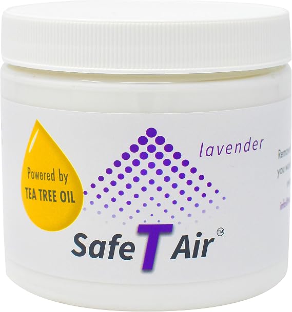 Natural Air Lavender Freshener Deodorizer with Lavender and Australian Tea Tree Essential Oil 14 Ounce Jar | For Homes, Cars, Boats, RVs