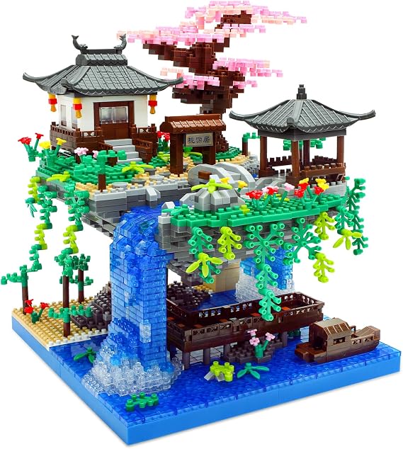 Chinese Architecture Building Set for Adults, Cherry Blossom Tree, 2705 Pcs