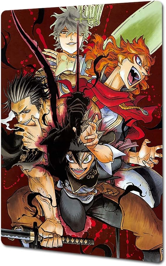 Kevin Porter Japan Anime Manga Poster - Black Clover Poster - Anime Poster Metal Wall Decoration 12 inches x 8 inches