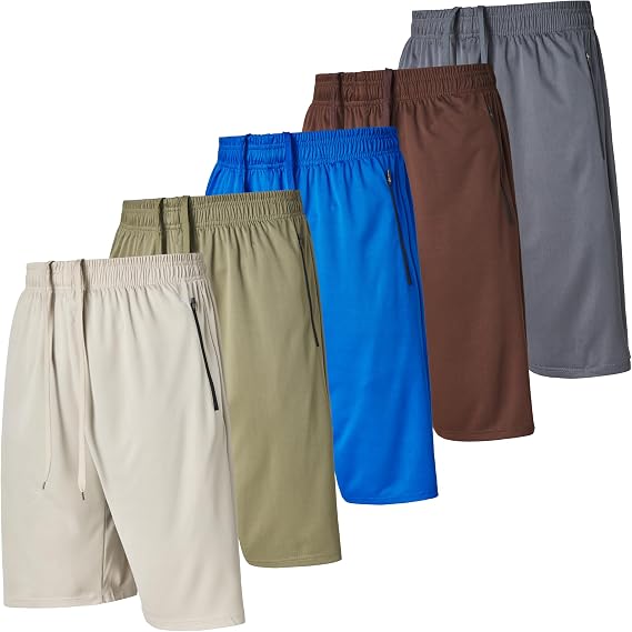 Ultra Performance 5 Pack Mens Athletic Shorts Loose Fit Basketball Short