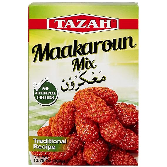 Tazah Lebanese Maakaroun Dessert Mix 13.75 Ounce 390 Gram