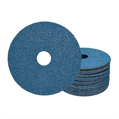 Zirconia Alumina Fiber Sanding and Grinding Discs, 4.5 x 78, 36 Grit - 25 Pack