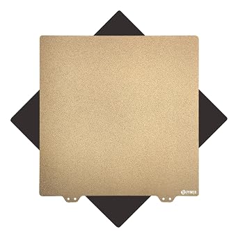 330x330mm Double Side Texture PEI Build Plate - FYSETC Neptune3 Plus Part - Flexible Spring Steel Sheet: Neptune4 Plus Heated Bed Cover Fit QiD X-Max Core-XY Trox X5SA Pro Geetech A30 Pro