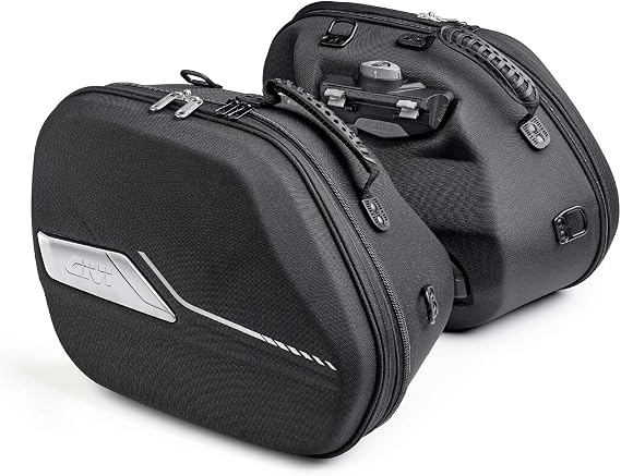 GIVI 99904 Motorcycle Side Bag, 5.8 gal 22 L Each, ST604 Left and Right Set