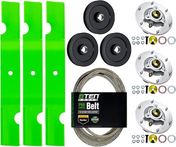 8TEN Blade Spindle Belt Kit for Grasshopper 320239 623781 52 Inch Deck | Fits 226v & 125v, for 52 Inch Deck, Replaces 415902 & 382111