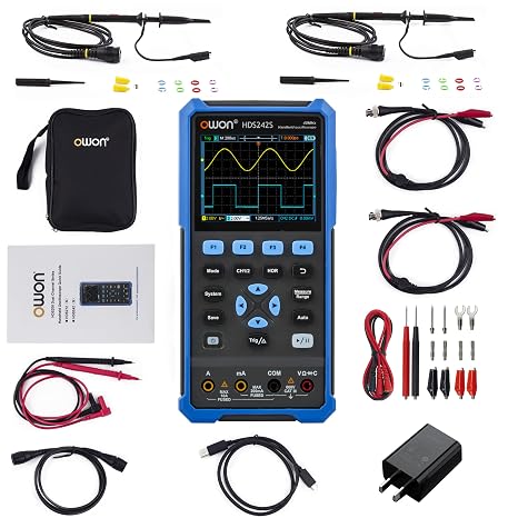 3 in 1 Oscilloscope, 40MHz Oscilloscope Multiumeter with Waveform Generator