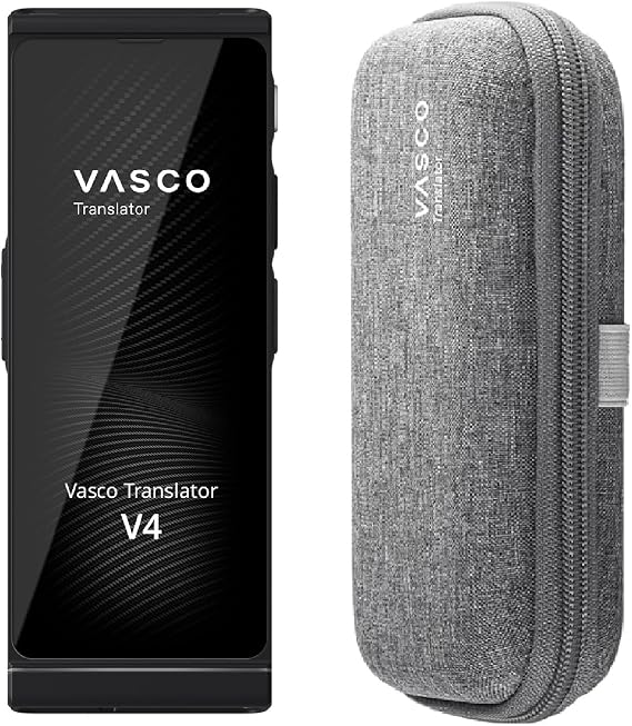 Vasco V4 Language Translator Device with Free Lifetime Internet in Almost 200 Countries + Vasco Translator V4 Protective Case