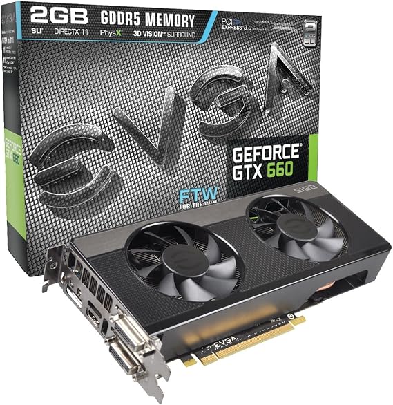 EVGA GeForce GTX 660 SIGNATURE2 2048MB GDDR5 DVI mHDMI DP Graphics Card 02G-P4-2663-KR