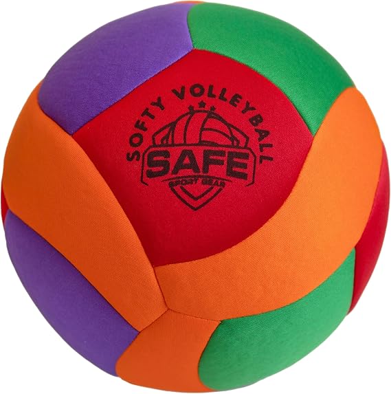 Safe Sport Gear - Softy Volleyball - Super Soft Designed for Inside Your House - Perfect Kids indoor ball with a Realistic Feel - Indoor volleyball for Kids