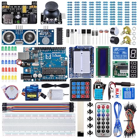 Miuzei Starter Kit for Arduino R3 Microcontroller 169 Pieces Tutorial