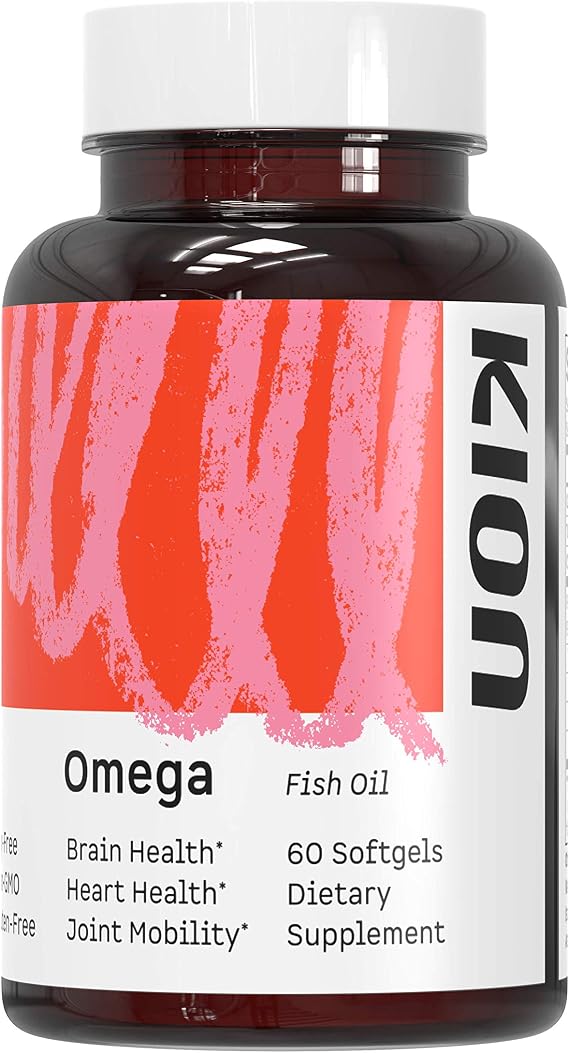 Kion Omega, Omega-3 Fish Oil, EPA & DHA, Mini Softgels, High Potency Fish Pills