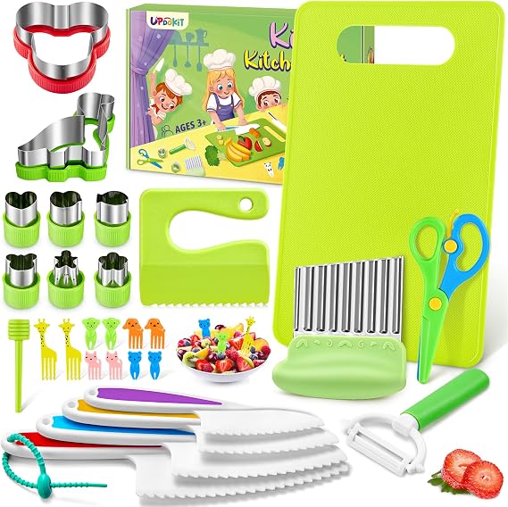 Children's Knife Set Safe Montessori Cooking Accessories for