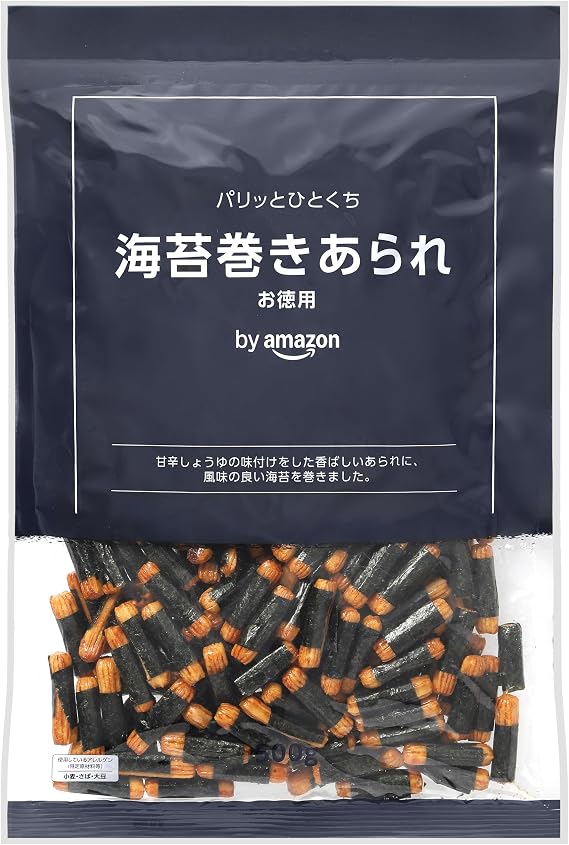 By Amazon Seaweed Rolls, 17.6 oz 500 g, Value Pack, Large Capacity, With Zipper