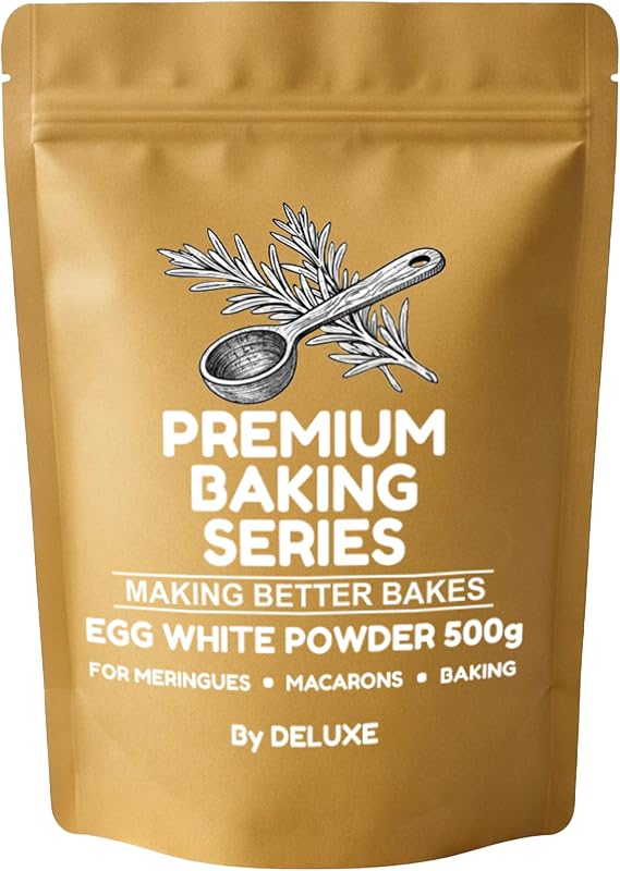 Deluxe Premium Egg White Powder 500g – Pure Pasteurised for Baking