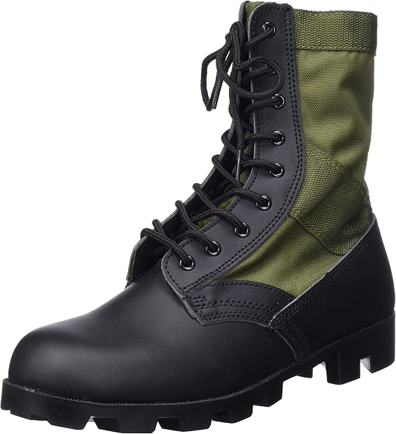 CamoOutdoor US Army Combat Vietnam Era Jungle Mens Boots Military Panama Sole Olive