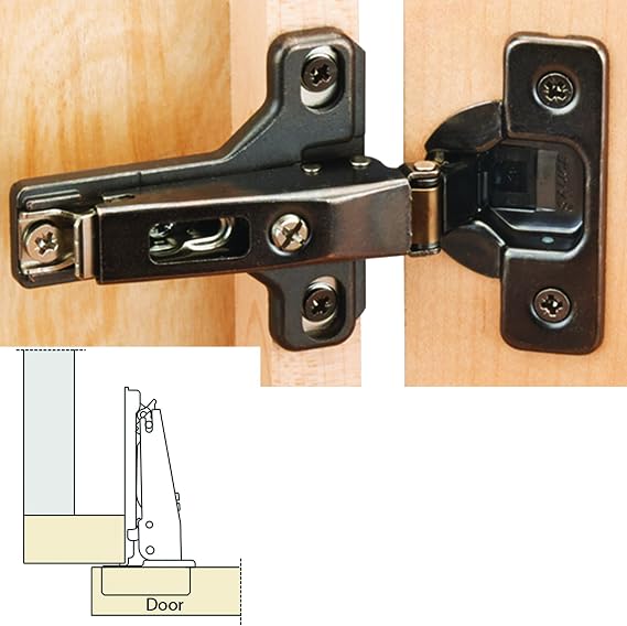 Salice Silentia 105 Soft Close Face Frame 3/4" Overlay Hinge, Ti Finish