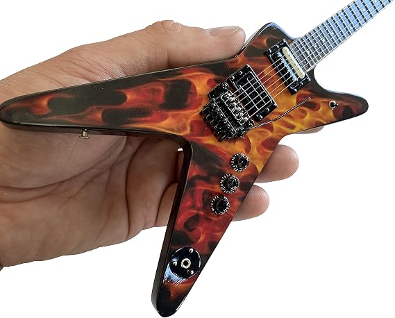 Axe Heaven Dimebag Darrell Dean Dime O Flame Mini Guitar - Dime-o-Flame Guitar Collectible Model