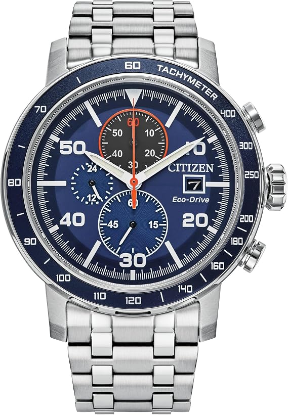 Citizen Men's Eco-Drive Weekender Brycen Chronograph Watch Stainless Steel Case