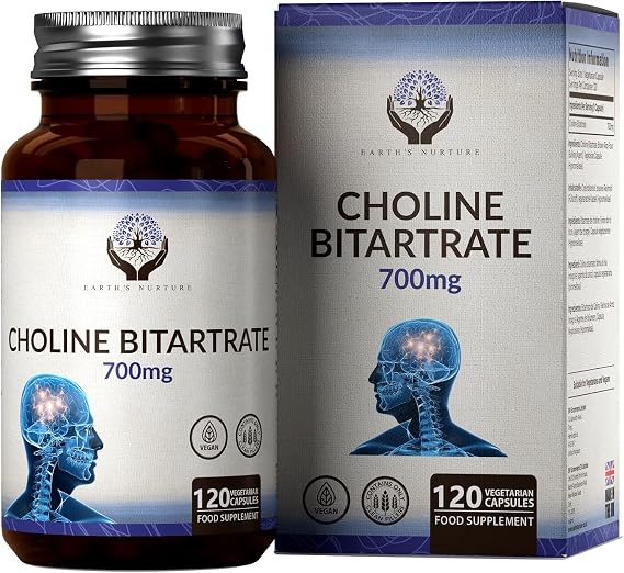 EN Choline Bitartrate, 120 Capsules, 700mg High Strength Supplement