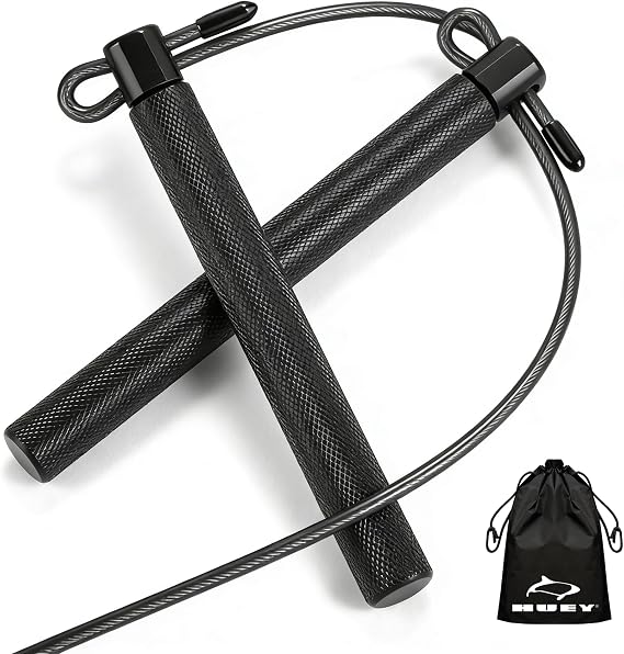 HUEY Professional Racing Speed Jump Rope - Boxer Verified - High Speed Ball Bearings