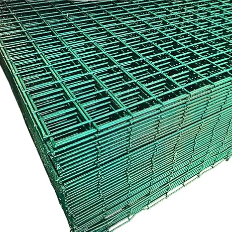 Suregreen PVC Welded Wire Panel | 8x4ft/2" | 2.4m x 1.22m/50mm | 12 Gauge | Green