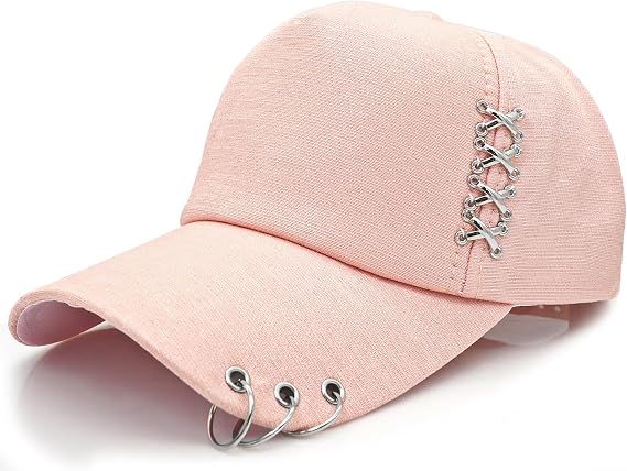 Baseball Caps for Men & Women - Adjustable Iron Ring Cap, Hip Hop Style Casual Hat