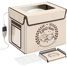 Foldable Bread Proofing Box, Precise Temperature Control Dough Proofer with 99H Timer, 36L Large Capacity Fermentation Chamber for Perfect Sourdough, Yogurt & Pizza, Space-Saving Storage