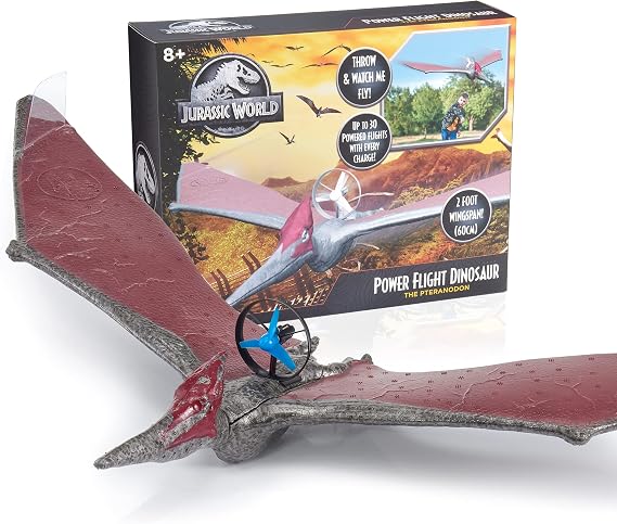 Wow! PODS Jurassic World Toys Power Flight Dino - Pteranodon |Flying Dinosaur Toy for Kids | Official Camp Cretaceous, Fallen Kingdom and Dominion Merchandise and Gifts for Boys and Girls, Ages 8+