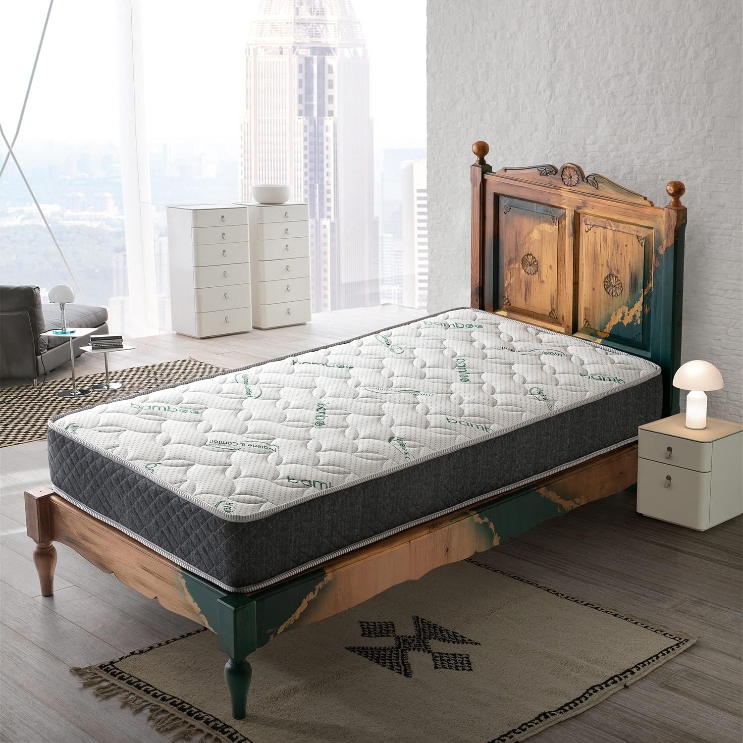 heyner Opalin 70x130 Shadow Ultra Lux Bamboo Spring Baby Bed 70 * 130 Bamboo Orthopedic Baby Bed