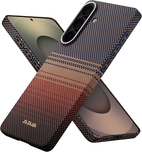 pitaka for S26 Plus Case with NFC, Caseless Feeling, Edge Case-Sunset