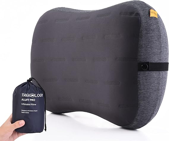 TREKOLOGY Backpacking Pillow Inflatable Pillow for Camping Inflatable Camp Pillows Blow Up Air Pillows for Sleeping Hiking Pillow - ALUFT Pro