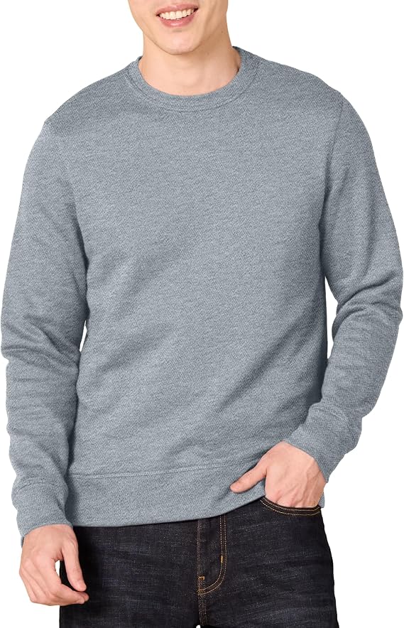 Amazon Essentials Men's Fleece Crew Neck Sweatshirt (Available in Big & Tall)