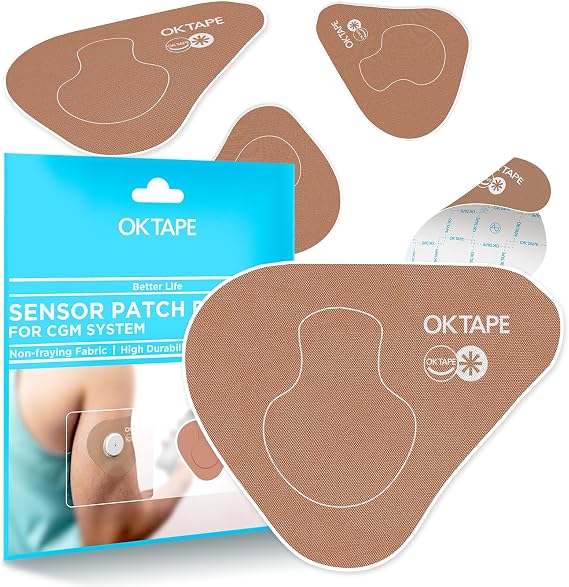 OK TAPE CGM Sensor Patches Compatible with Medtronic Guardian 15 pcs | Waterproof Sweatproof for Swimming, Shower, Sensor Covers for 14 Days,Thin,Long Last Adhesive Patch