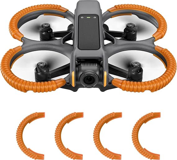 STARTRC Avata 2 Propeller Guard Protector - Anti-Collision Shockproof Bumper for DJI Avata 2 Fly More Combo Accessories (Orange)