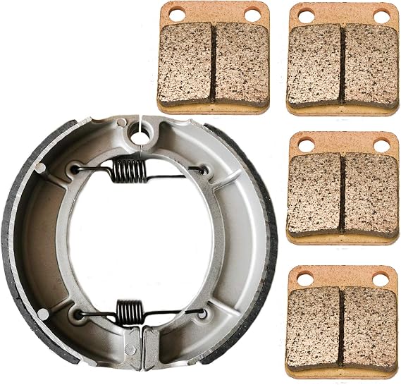 Front and Rear Brake Pads Shoes replacement for Yamaha YFM 400 2x4 4x4 Big Bear 2000 2001 2002 2003 2004