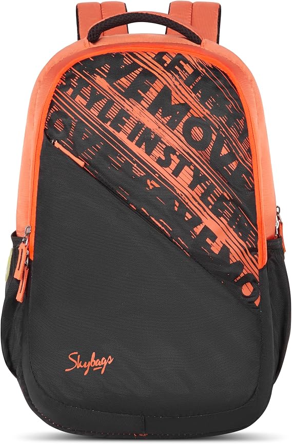 Skybags Fuse Backpack, Orange, One Size, Casual