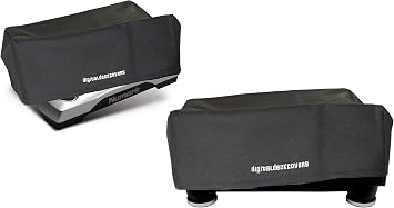 Turntable Dust Cover for Numark TTUSB / TT1610 / TT1625 / TT200 / TT500; Stanton TT200 / STR8-100 / STR8-90 / STR8-80 / STR8-30 / STR8-20; Ion ITTUSB Record Player Protector Case by DigitalDeckCovers