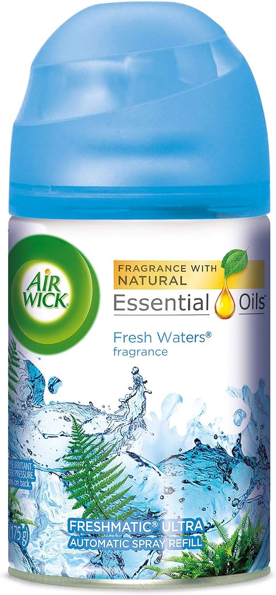 Air Wick Freshmatic Automatic Spray Air Freshener, Fresh Waters Scent, 1 Refill, 6.17 Ounce