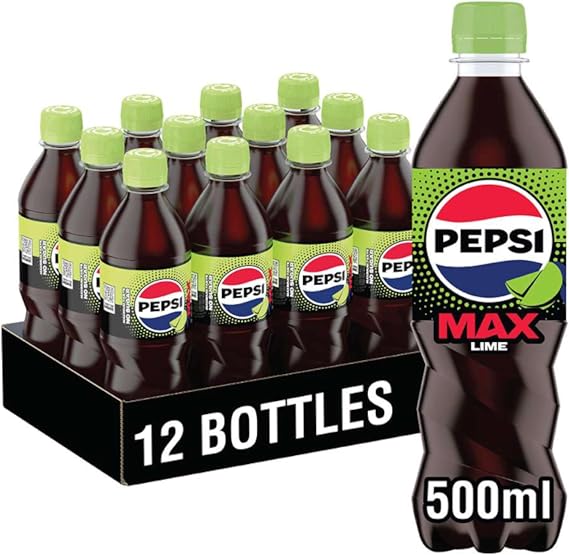 Pepsi Max Lime, 500ml (Pack of 12)