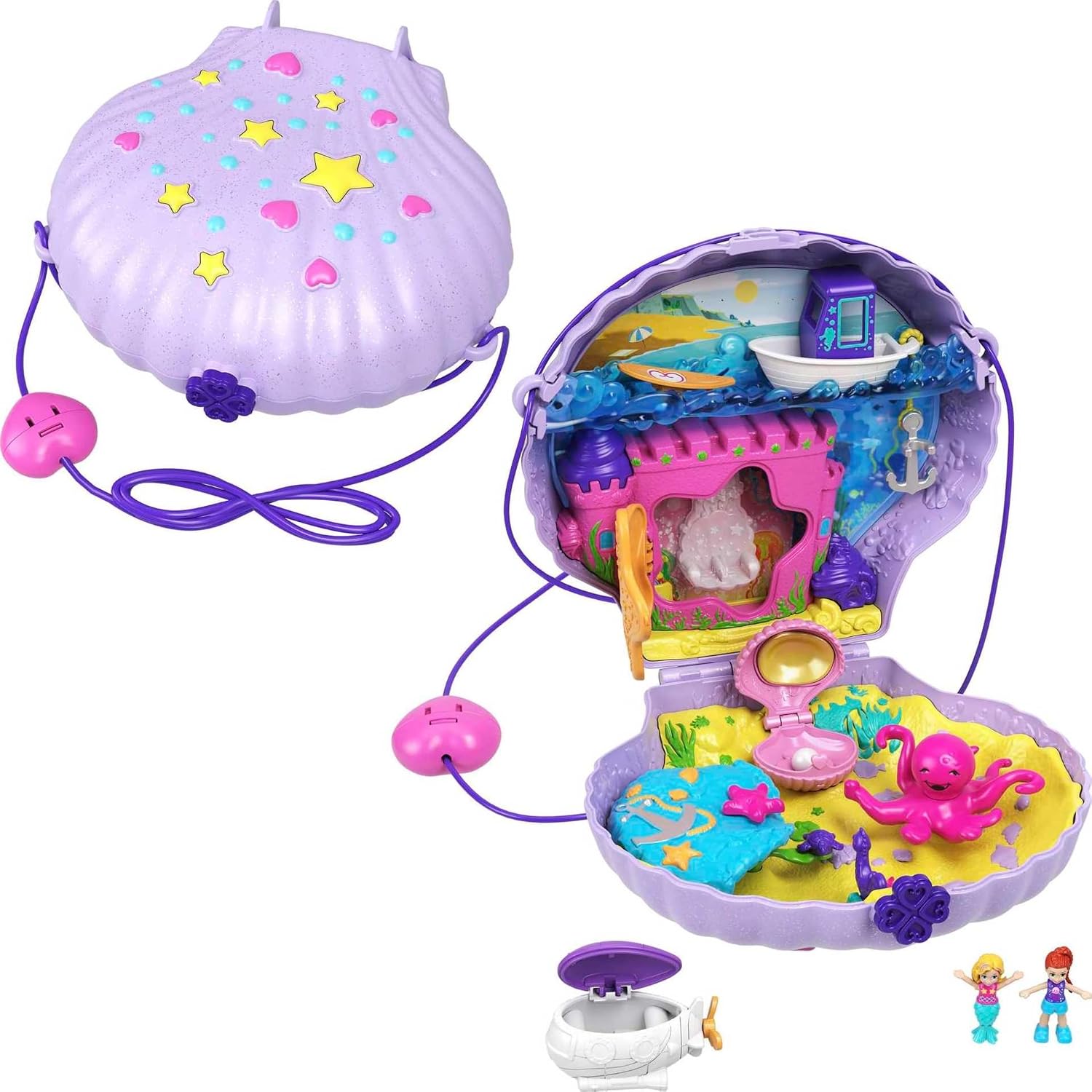POLLY POCKET TINY POWER Seashell Purse