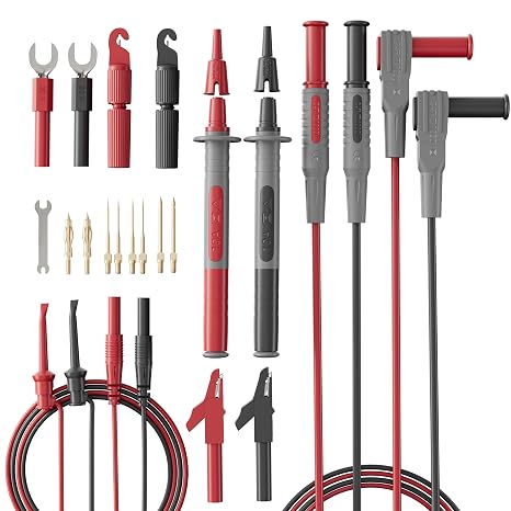 25-Piece Silicone Multimeter Test Leads, Automotive Back Probe Kit
