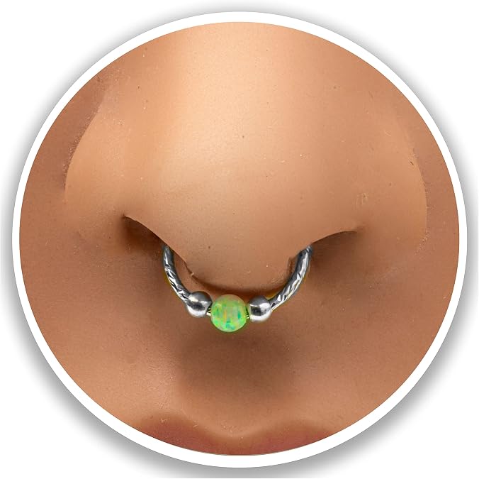 Fake Opal Septum Rings