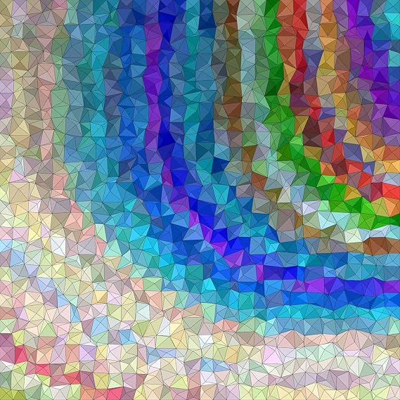 Bgraamiens Puzzle-Rainbow triangle-1000 Pieces Square Puzzle Color Challenge Jigsaw Puzzles for Adults